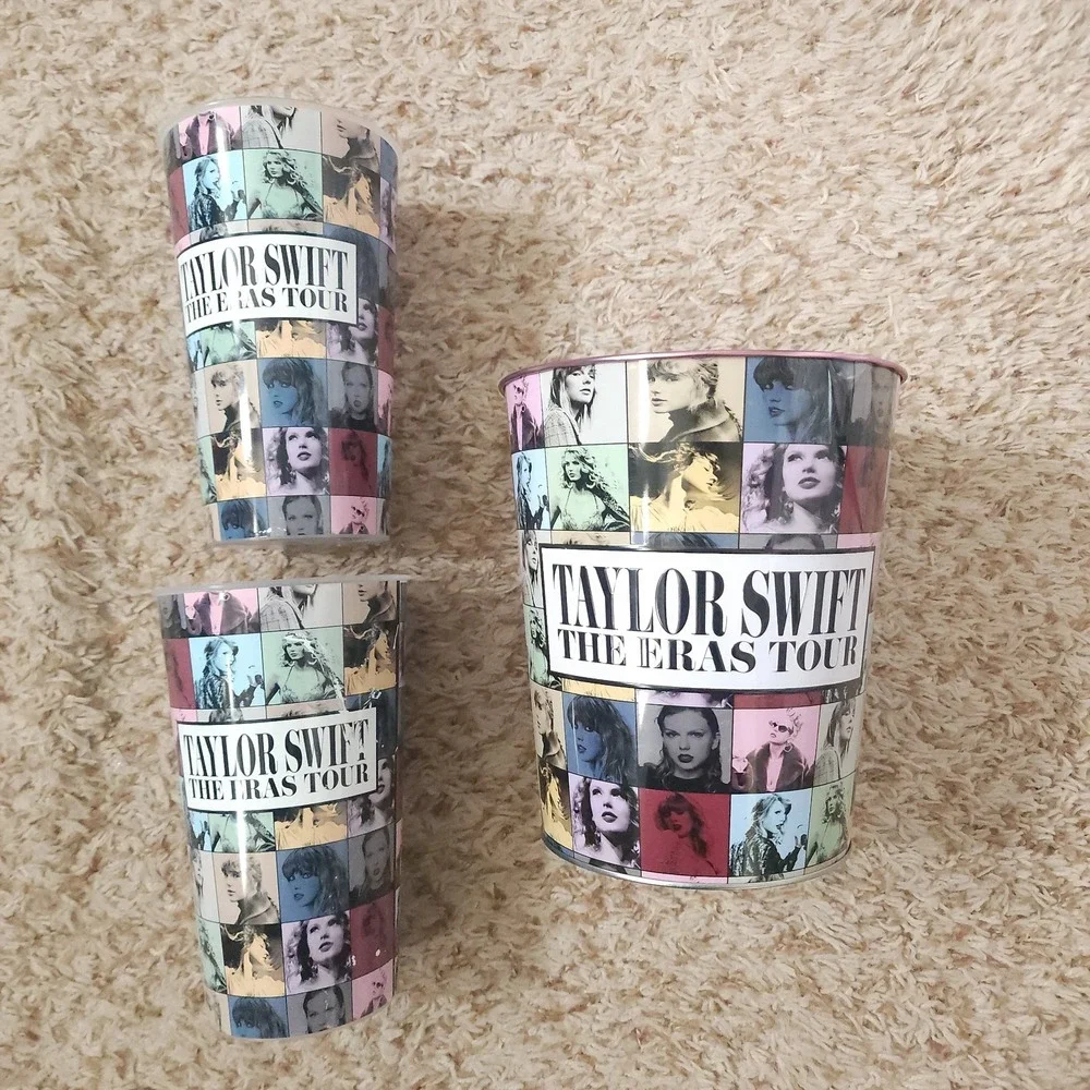 Taylor Swift The Eras Tour Movie Popcorn Bucket Pink, 2 Large Cups AMC Exclusive
